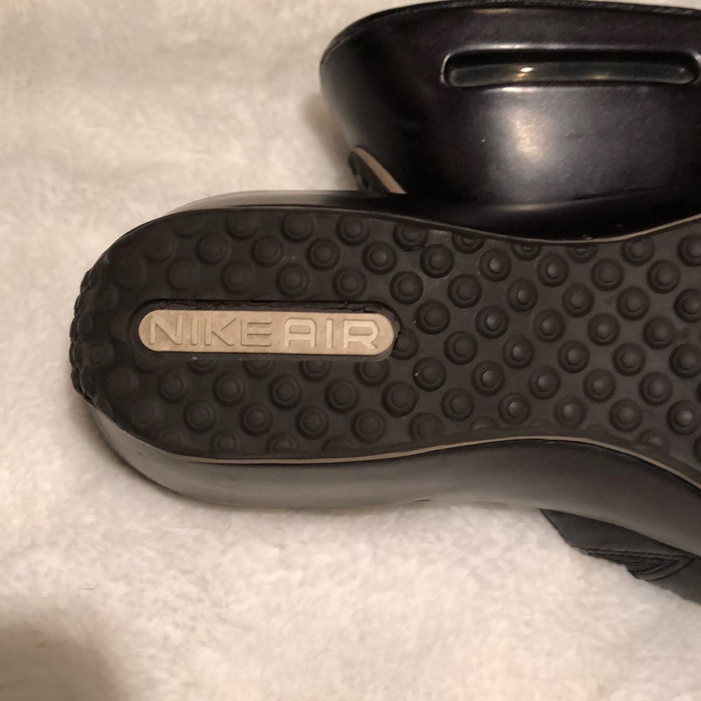 Cole Haan with Nike Air wedge slide sandal 9 1/2 black and bronze - Picture 5 of 6